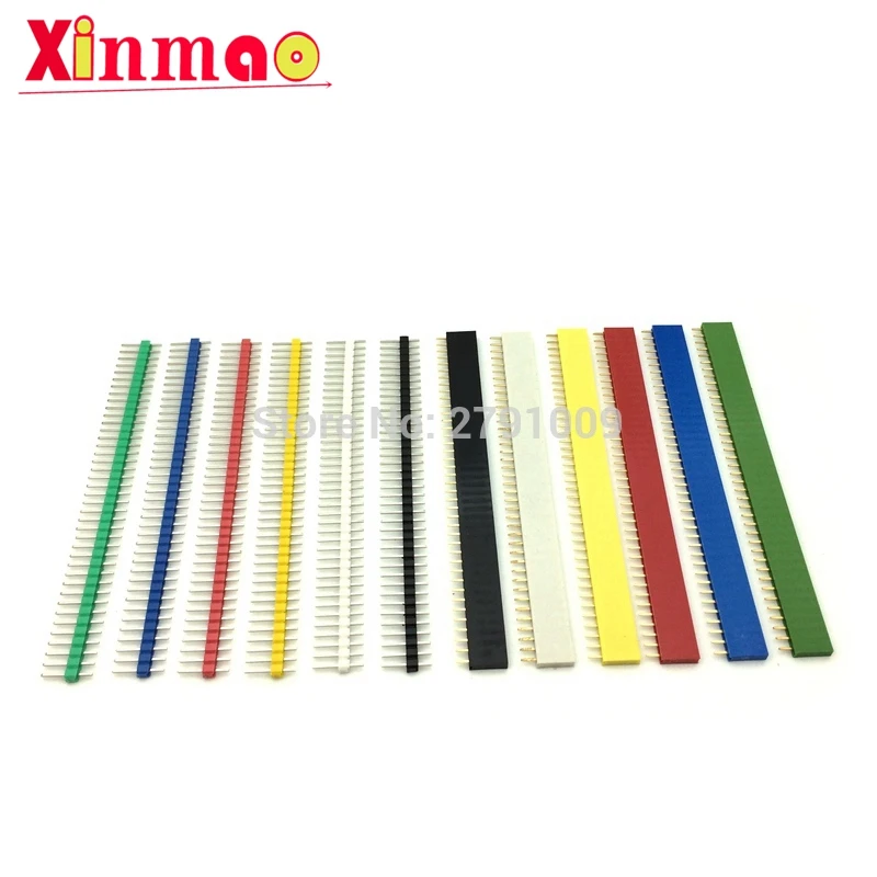 10 шт. 2 54 мм Однорядная Женская печатной платы разъем Ленты pin heade 1*40 булавки с