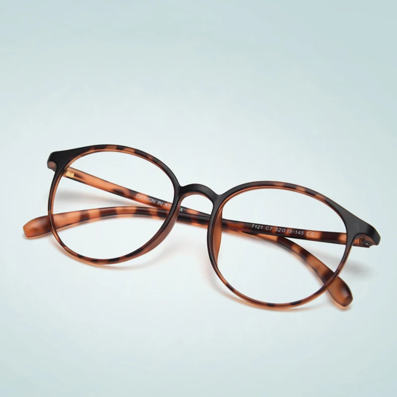 Новинка ультралегкие очки TR90 в круглой оправе гибкие для близоруких модные