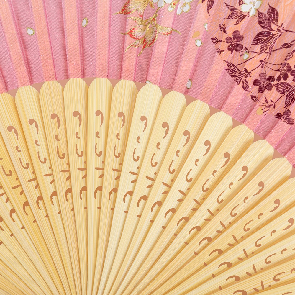 Однотонный шифоновый веер складной китайский веер-конструктор Открытый