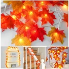Гирлянда из кленовых листьев, 1020 светильник 2 м, 3 м