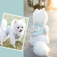 adjustable dog harness pet traction rope soft small dog chest strap training walking cat harness breathable collar puppy product