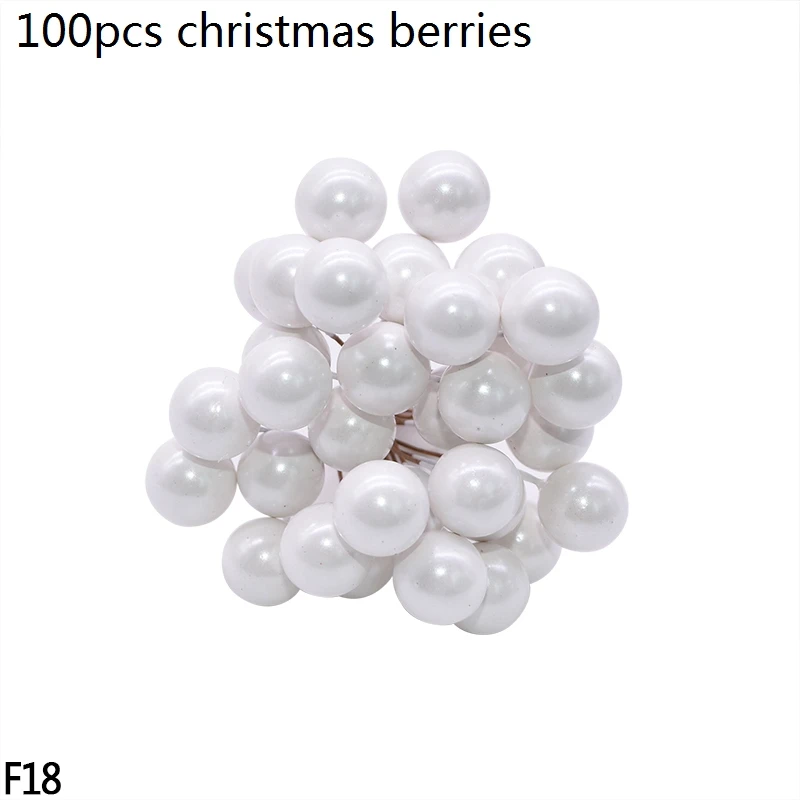 F18 white xmas berry 10-40 см золотое железное металлическое кольцо, венок, гирлянда, сделай сам, настенная подвесная гирлянда, рождественские, свадебные украшения, металлические кольца - Цвет: F18 white xmas berry