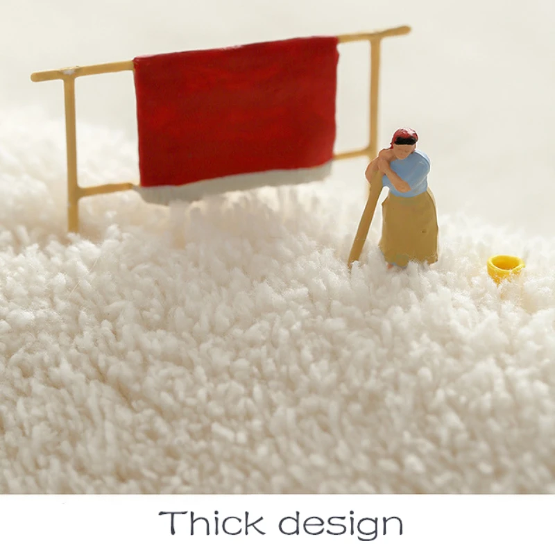 Мультяшный длинный ковер из ягненка и бархата для дома гостиной спальни