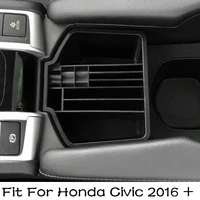 lapetus central storage pallet container multi grid organizer box fit for honda civic 2016 2020 black accessories interior