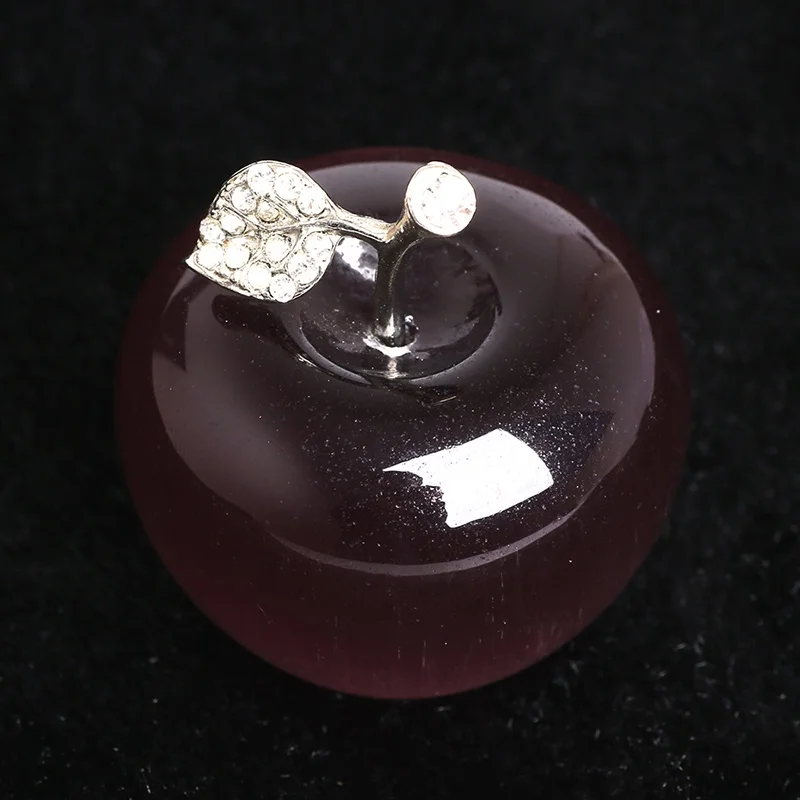 

Crystal Gemstone Apple Ornaments Paperweight Craft Decoration AVG.1.77inches