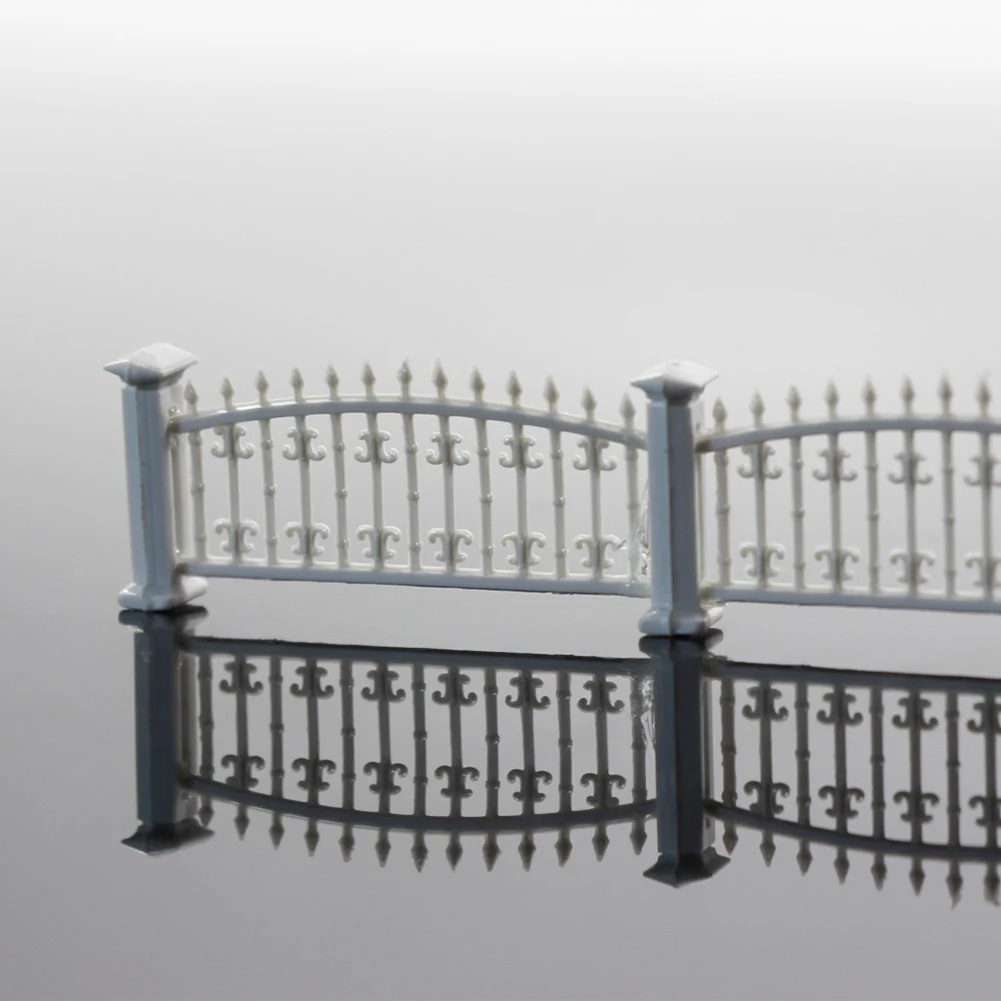 Модель железной дороги 1 метр масштаб 1:160 белая архитектурная стена забора LG20003 |