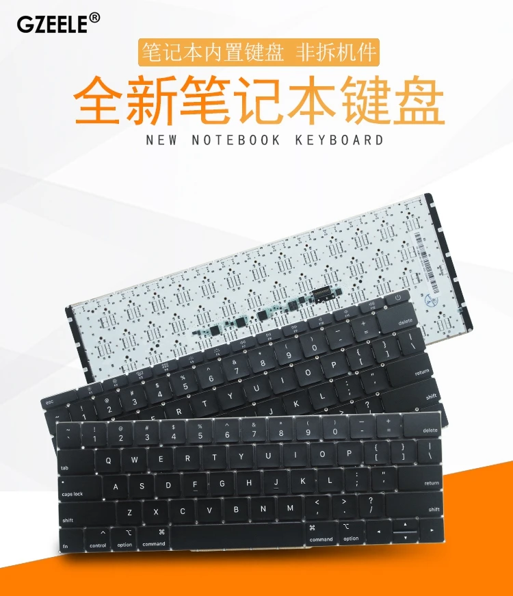 Клавиатура US для ноутбука Macbook Pro A1706 A1707 A1708 A1534 A1989 A1990|Клавиатуры замены| |