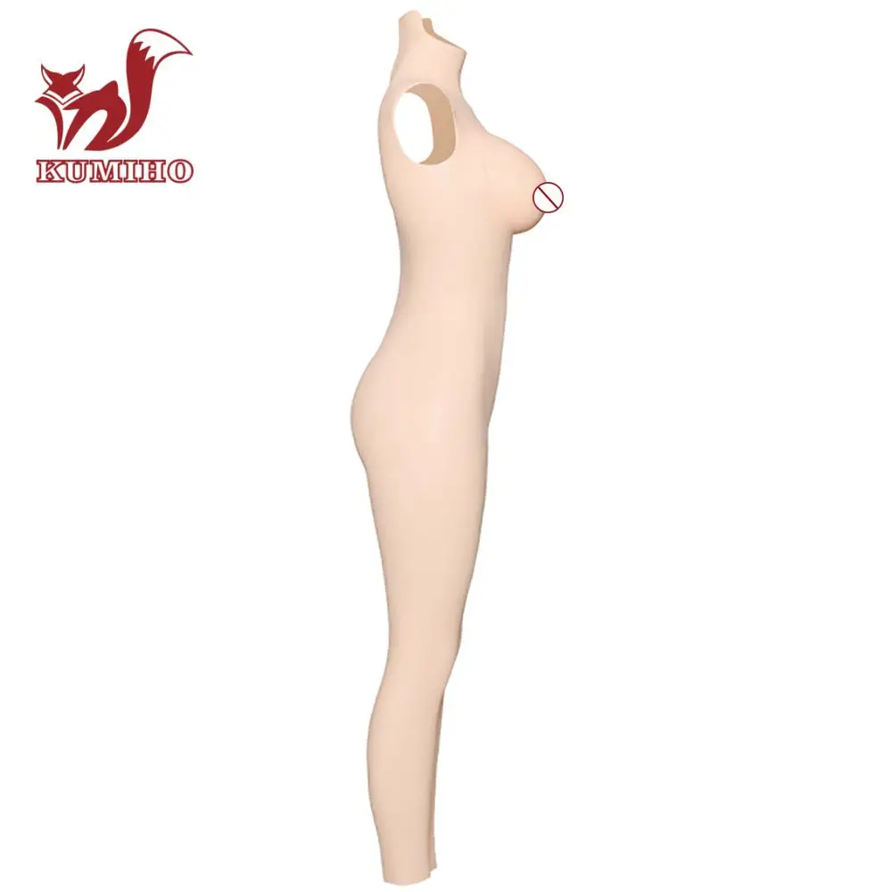 KUMIHO 5G Ankle-Length Bodysuit Silicone breasts forms fake Vagina silicone gel transgender pussy for Crossdresser shemale |