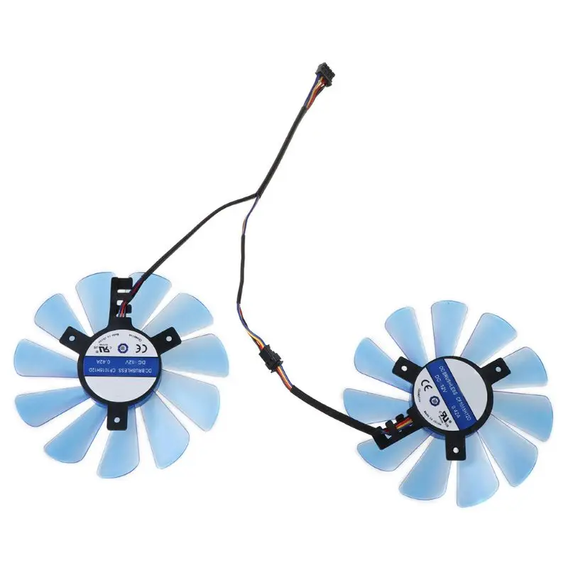 2 шт./компл. 85 мм GPU VGA кулер вентилятор охлаждения для его RX480 RX570 RX470 Графика карты