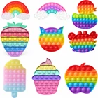 Игрушки-антистресс Push Bubble, Настольная Веселая силиконовая игрушка в форме мороженого, для детей и взрослых, для снятия стресса, для настольной игры, дропшиппинг