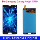 Оригинальный сменный ЖК-дисплей SUPER AMOLED 5,7 дюйма для SAMSUNG Galaxy Note 4 Note4 N910 N910A N910F, ЖК-дисплей с сенсорным экраном и дигитайзером
