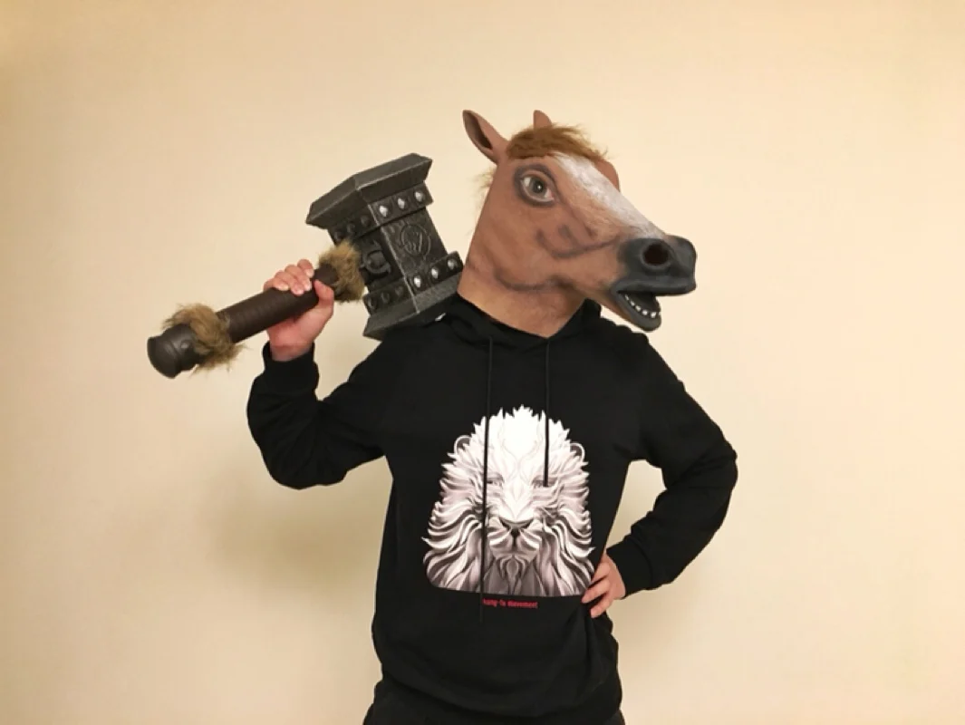 

[Metal Made] 1:1 55cm WOW full metal Doomhammer Weapon Hammer collection model adult cosplay Costume party gift 10kg