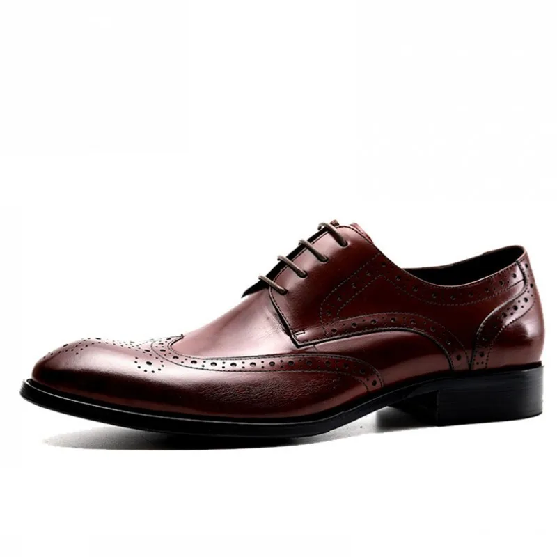 Мужская официальная обувь оксфорды ручной работы из натуральной кожи модельные