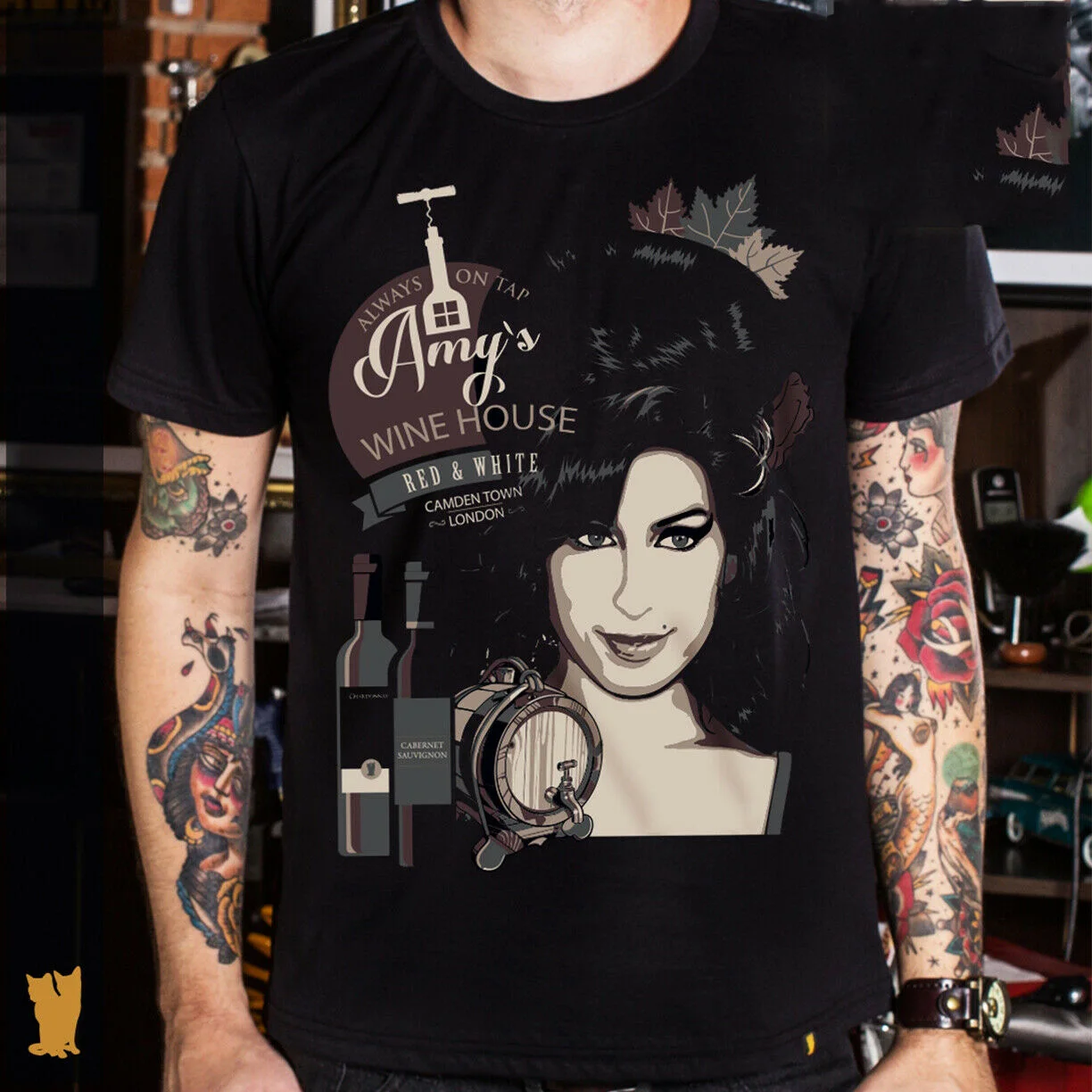 AMY WINEHOUSE футболка черный размер мужские рубашки обратно в будущее Lil Peep Billie Eilish