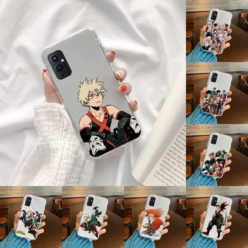 

Anime My Hero Academia Phone Case Transparent For OnePlus 9 8 7 7t 8t Oppo find X3 X2 reno5 Vivo X60 X50 Pro MeiZu 17 16XS