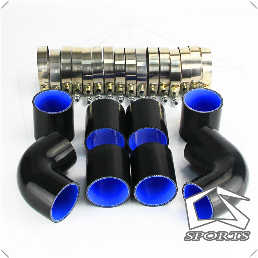 2.75&quot 70mm Universal Intercooler Pipe Piping Kit + BOV Turbo Blow Off Valve Black | Автомобили и мотоциклы