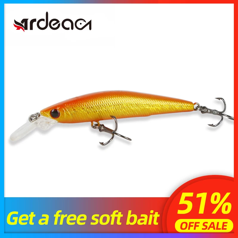 ARDEA MINNOW жесткая приманка рыболовная Троллинг пластиковая Джеркбейт 70 мм 4 5 г