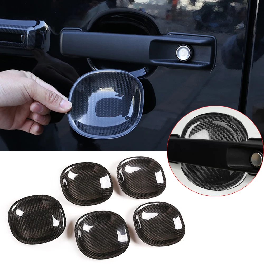 

For Mercedes Benz G Class W463 G500 G55 G63 2019-2020 Real Carbon Fiber Exterior Side Door Handle Bowl Cover Trim Accessories