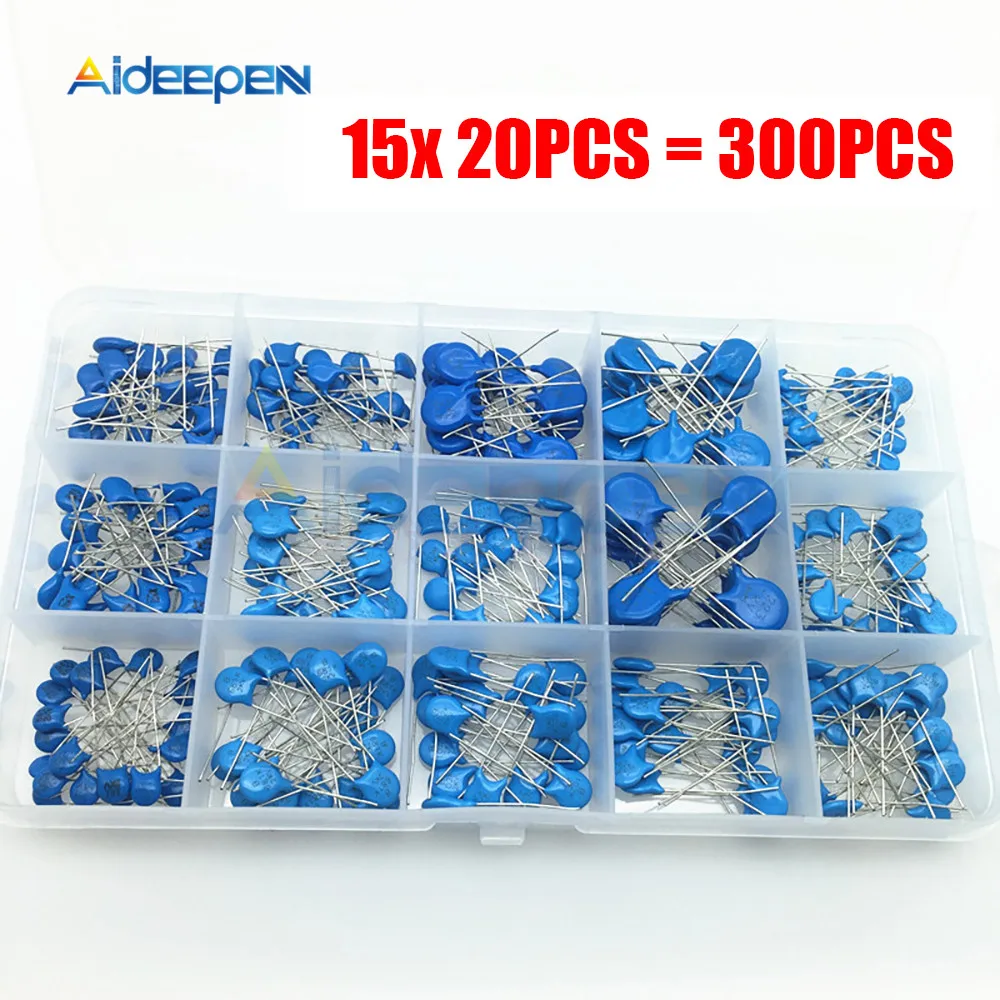 15 значений * 20 шт. комплект конденсаторов высоковольтные керамические