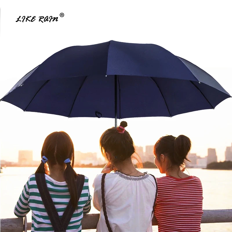 Большой складной зонт LIKE RAIN 1 3 м Женский Ветрозащитный Зонт от дождя