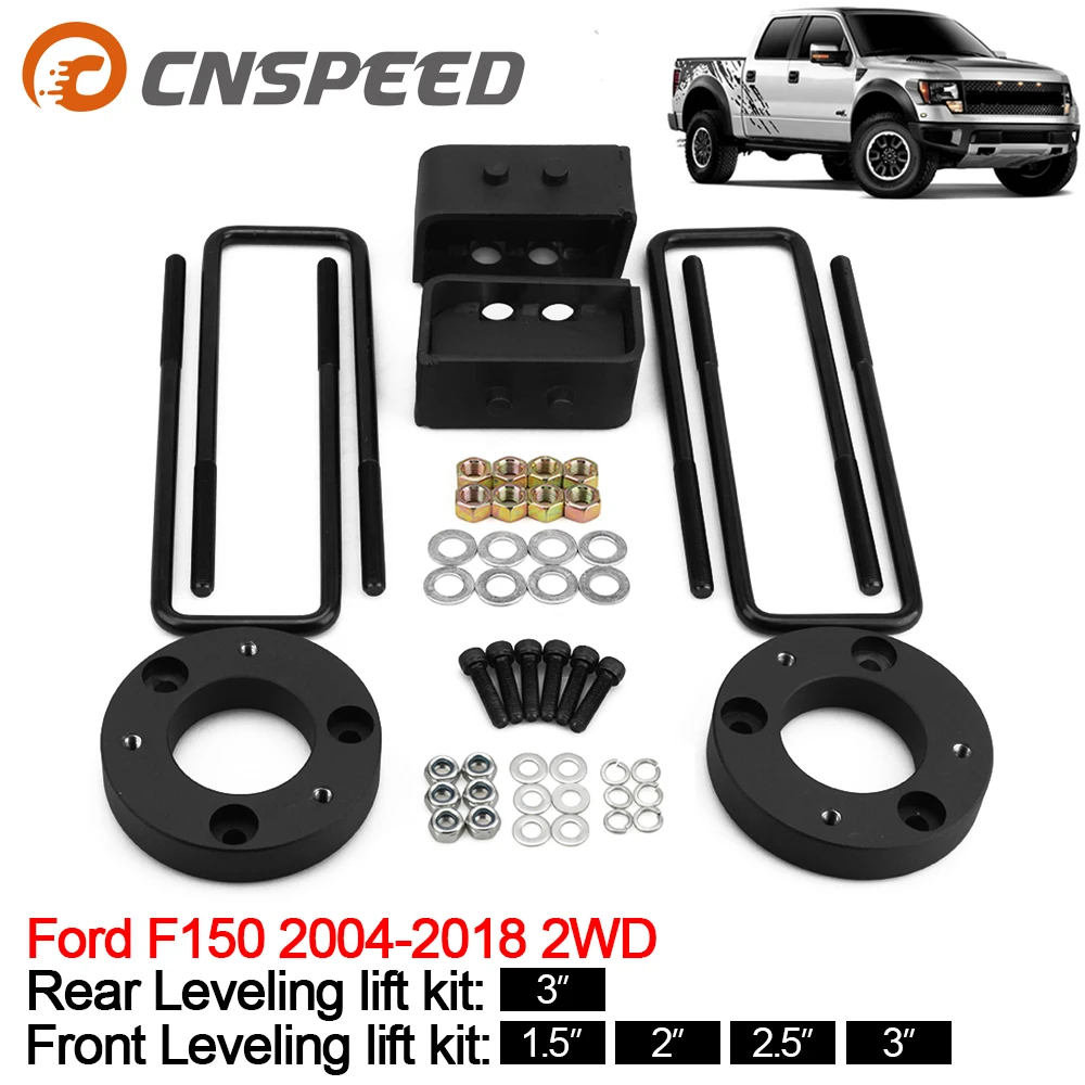 Aluminum 2'' 2.5'' 3'' For Ford F150 2004-2018 4WD Front And Rear Full Leveling Lift Kit Spacer Mild Steel