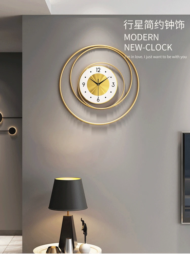 

Metal Modern Design Wall Clock Galaxy Royal Style Art Creative Wall Clocks Wall Stickers Relojes Living Room Decoration BI50WC
