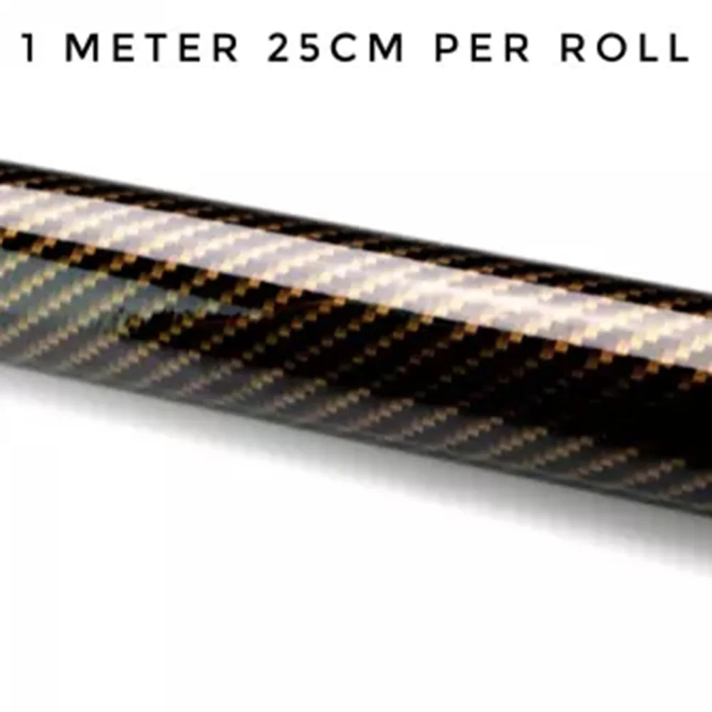 

2D Vinyl Car Sticker High Gloss Black Gold Car Wrap Sheet Roll Film Decal Motorcycle Auto Roof Sticker