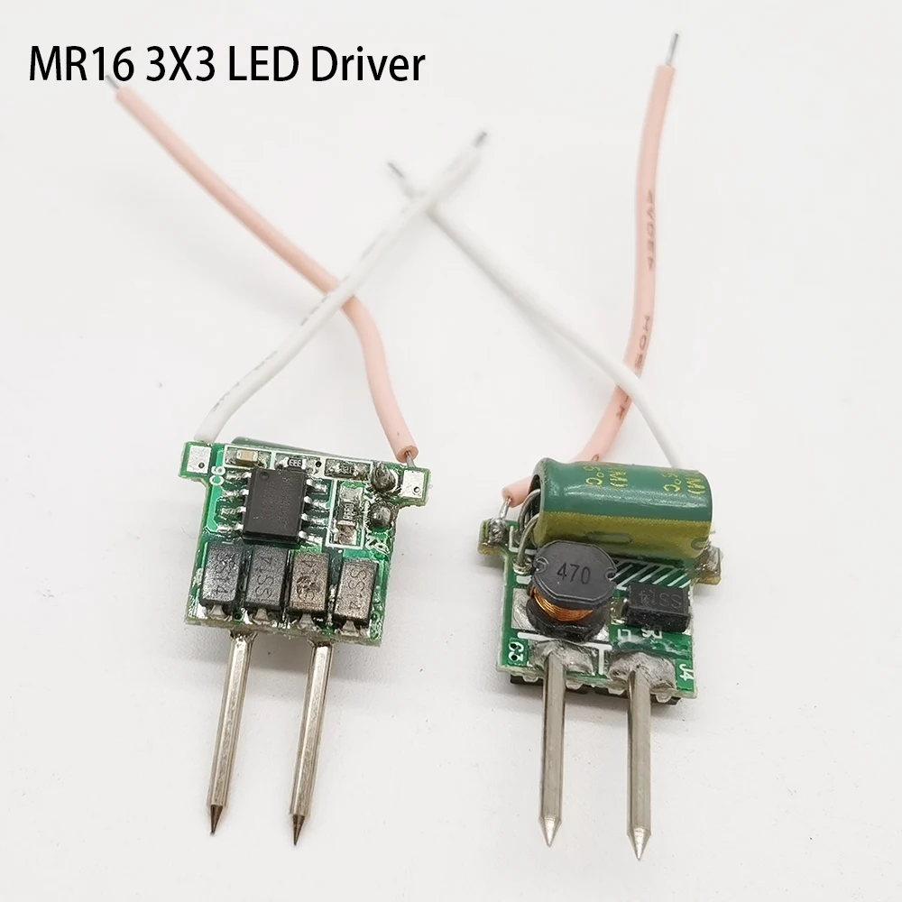 10 шт. DC 2 шпильки MR16 3x3w светодиодный драйвер Питание для 1 Вт 3 светильник