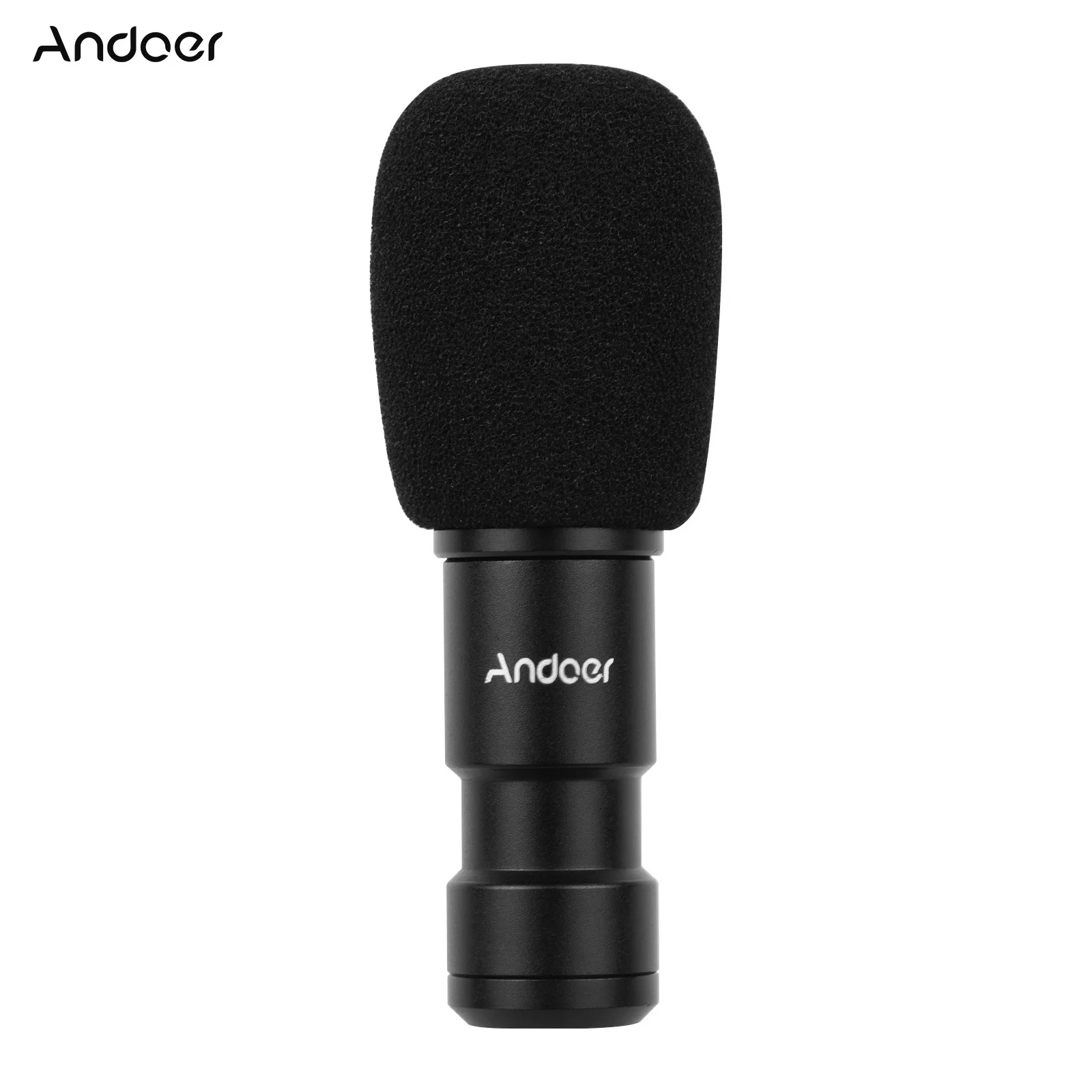 Andoer Plug on Type C смартфон микрофон видео с 3 5 мм интерфейс монитора ветровое стекло
