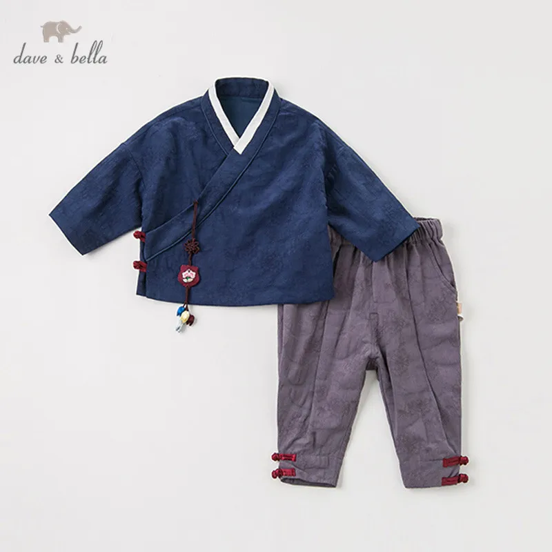 DB12752 dave bella комплект осенней одежды для маленьких мальчиков костюм детская