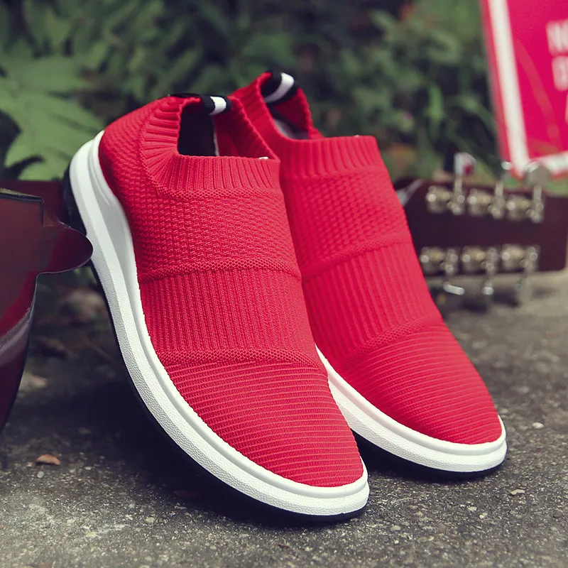 HUNNISE Men`s Casual Shoes Fashion Slip on Men Sandals Quality Air Mesh 39 S Hot Sale Good | Обувь