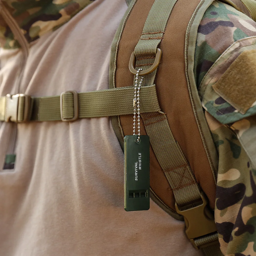 Трехчастотный аварийный свисток EDC спасателя 2 шт. высокочастотный для спасения