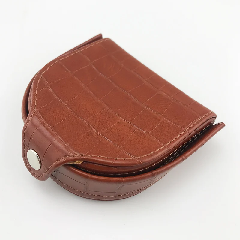 brown9005-M NICOLE& CO кошелек для монет на застежке, Винтажный дизайн, Индивидуальный маленький кошелек, мини кошелек для мелочи, мужской кошелек, Женский кошелек - Цвет: brown9005-M