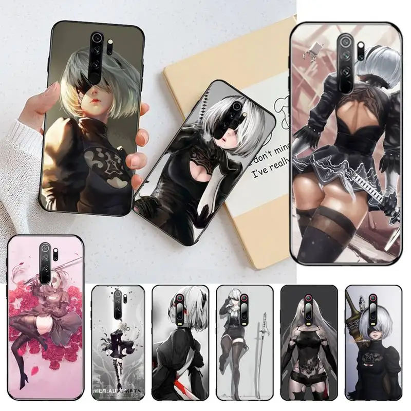YJZFDYRM yorha NO.2 тип b 2B ньер автоматическая роспись для Redmi Note 9 8 8T 8A 7 6 6A Go Pro Max