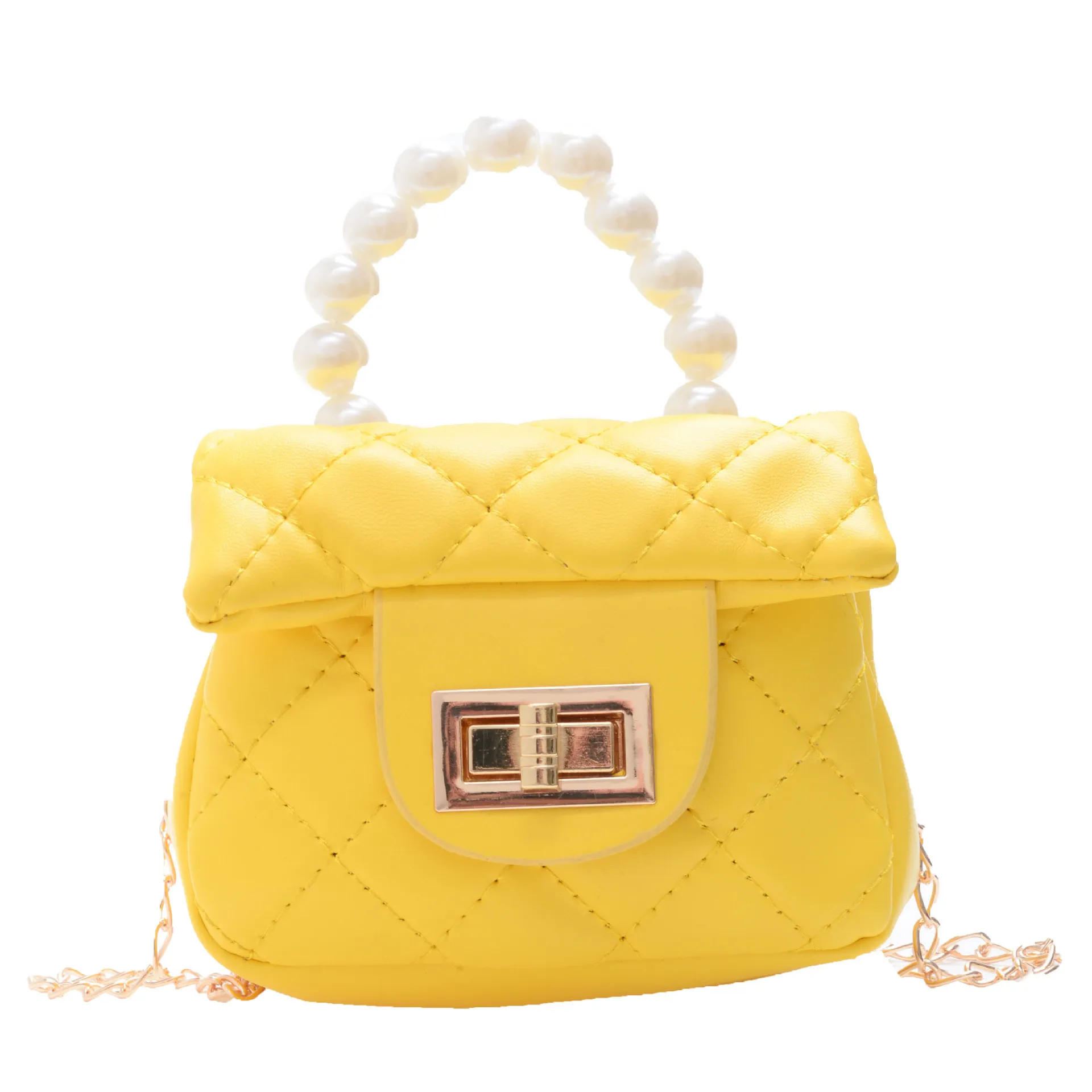 

Pearl Hand Bags Children's Mini Clutch Bag Cute Leather Crossbody Bags Kids Girls Small Purses and Handbags Girl Messenger Bag