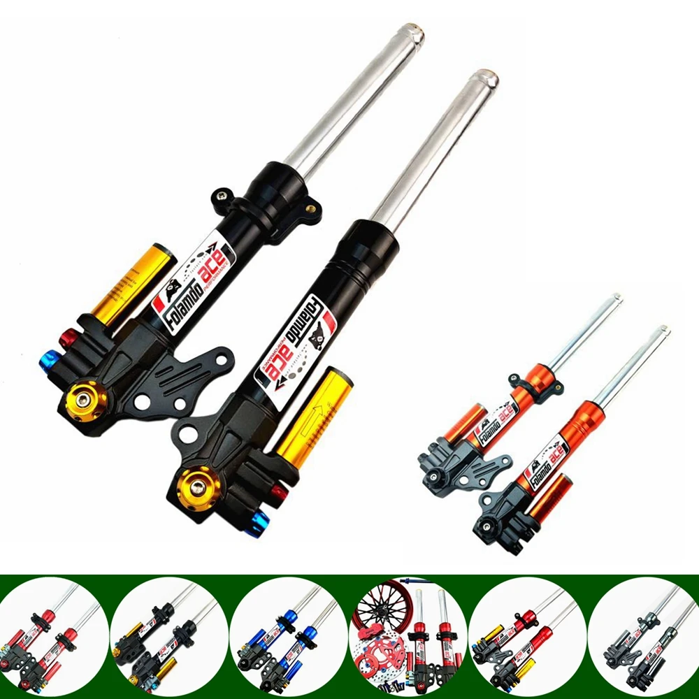 Передняя амортизационная вилка для мотоцикла 27/30 сердечник 370 мм/400 мм + комплект