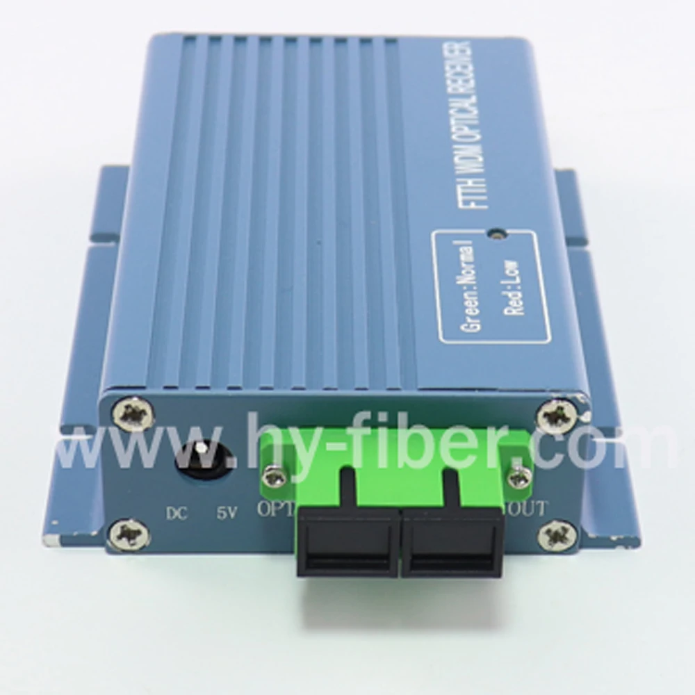 FTTH активный приемник CATV оптический узел мини WDM конвертер триплексор Minimode с питанием два РЧ порта