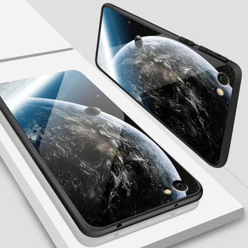 W196 Модный чехол из закаленного стекла для Xiaomi 5X6X8 9 SE A1 A2 Lite для Redmi Note 6 7 4X 5A Pro Prime роскошный защитный чехол - Цвет: W196