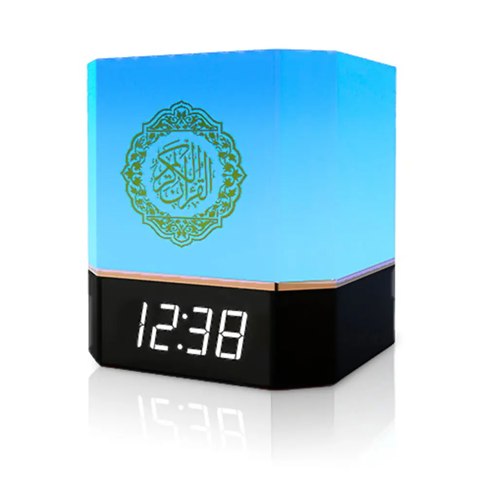 

Muslim Night Lights RGB LED Clock USB Quran Bluetooth Speaker Touch Lamp Portable Home Decor Bedside Table 7 Colors Changing