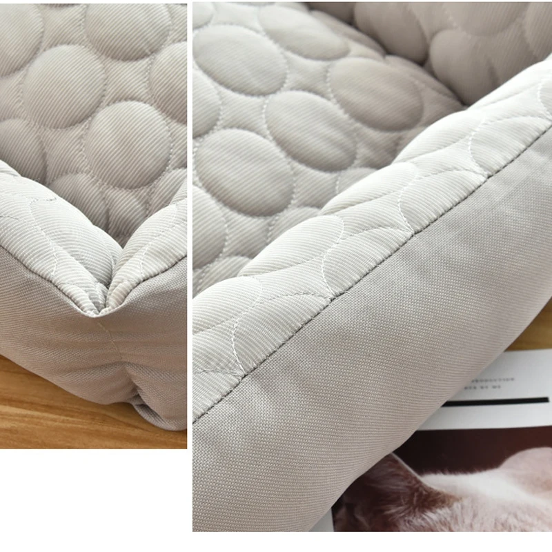 

Spring Summer Pet Bed Cool Dog Sleep Couch Cat Cushion Mat Anti Slip Bottom Washable Dog Rest House for Yorkies Teddy Labrador