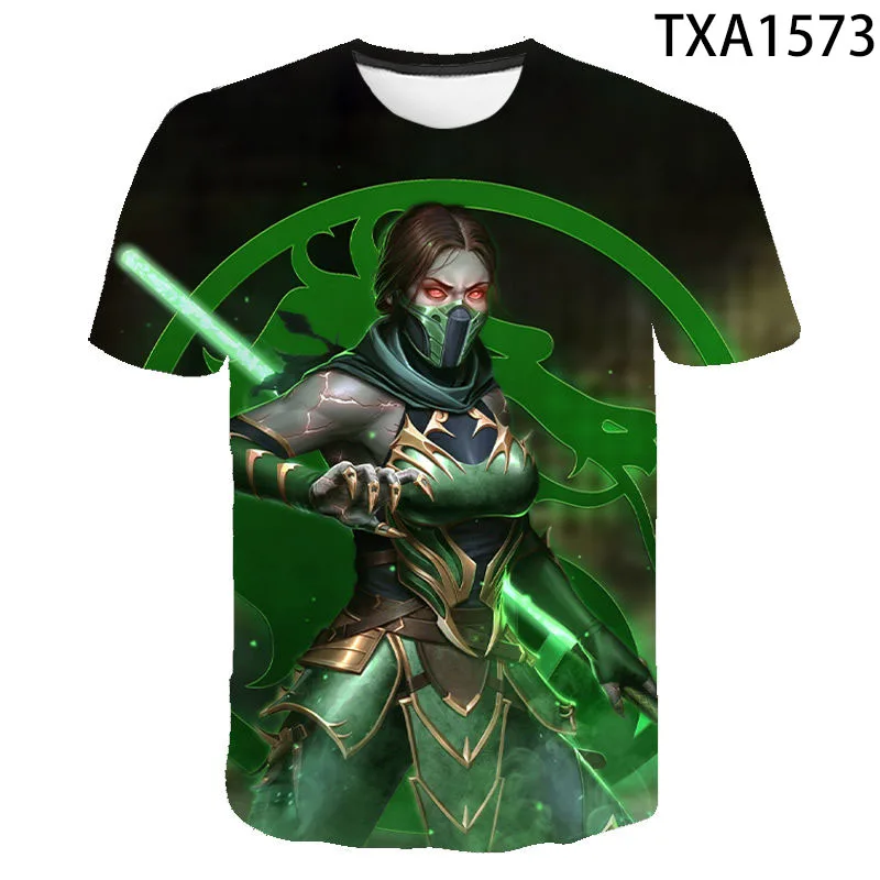 Mortal Kombat 3D T Shirt Men Women Kids T-Shirt Fighting Game MK Streetwear Children Tee Short Sleeve Boy Girl Summer Cool Tops | Мужская