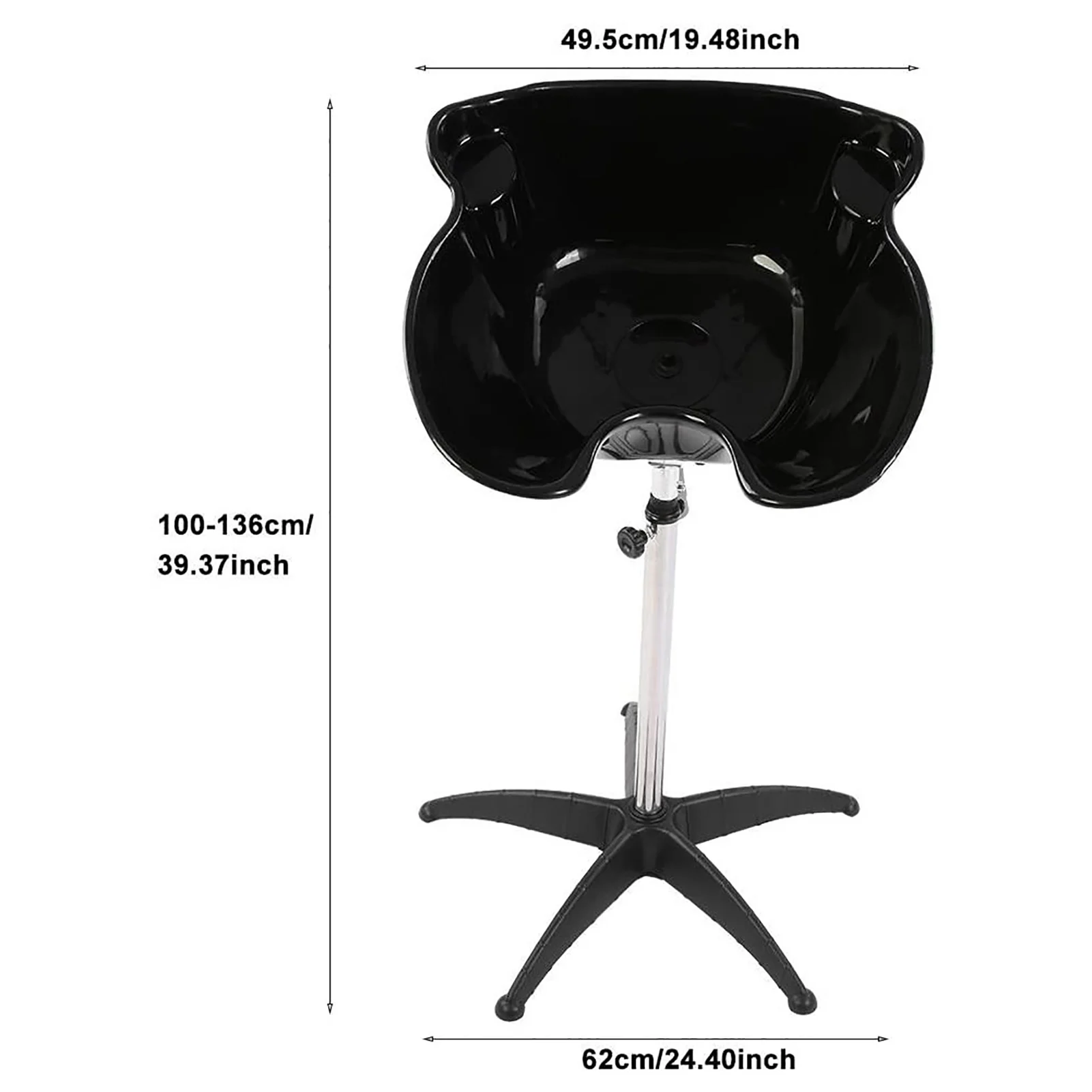 

Portable Salon Hair Basin Tray Wash Neck Rest Pillow Adjustable Height Shampoo Bowl Wash Sink Hairdressing Barber Accessories