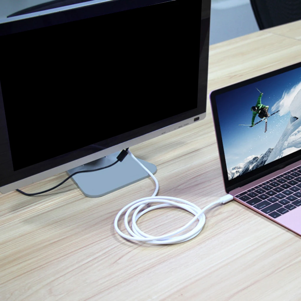 Портативный кабель типа C HD адаптер HDMI конвертер 4K x 2K HDTV Plug Play для MacBook|Адаптеры