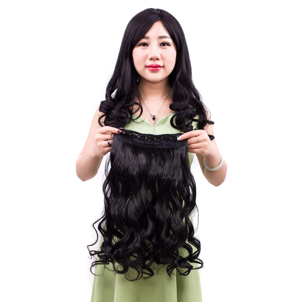 LIHUI черные коричневые длинные волнистые женские волосы для наращивания