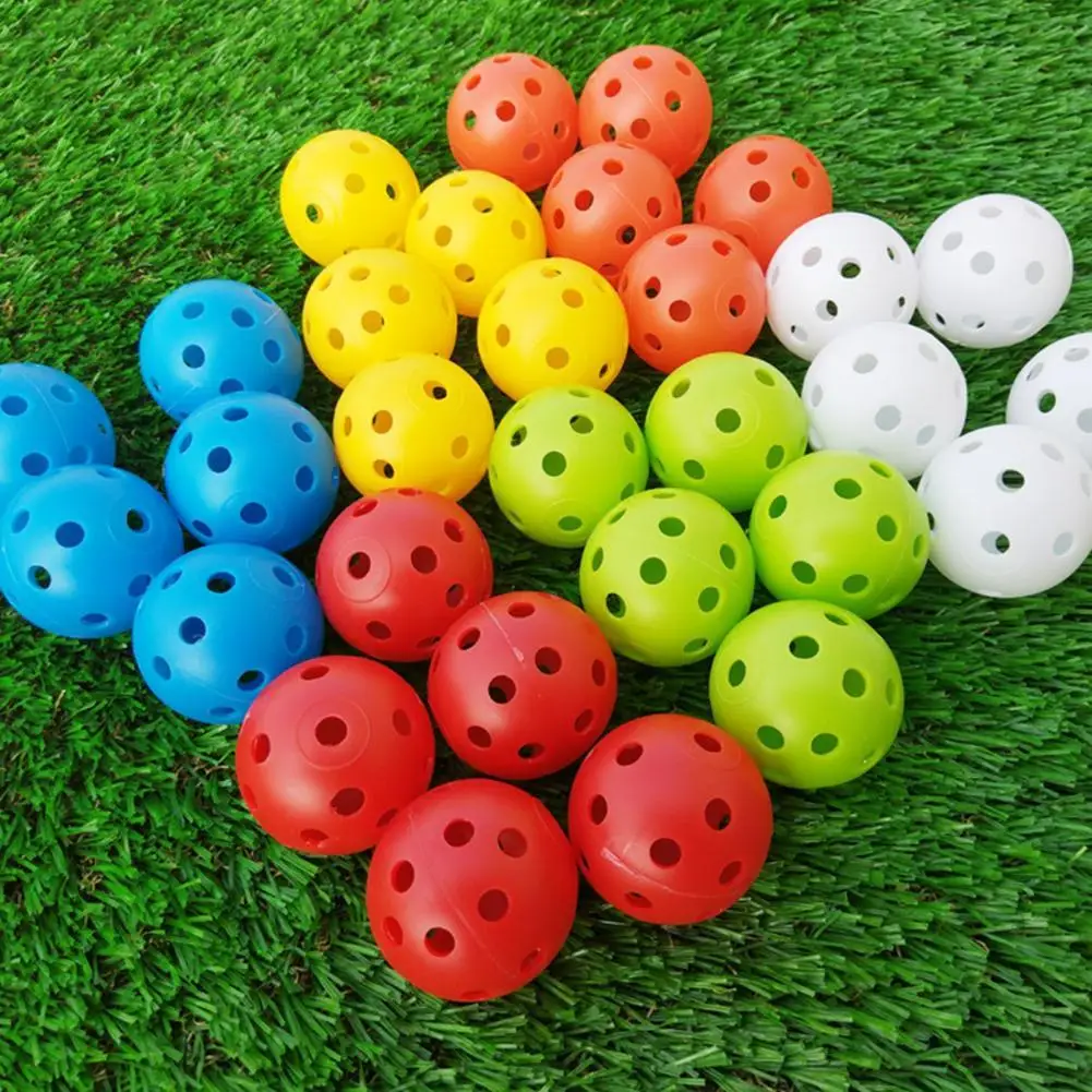 

12Pcs Golf Balls Indoor Outdoor Whiffle Airflow Hollow Golf Practice Training Balls Sports Golf Accessories for Men Women Kids