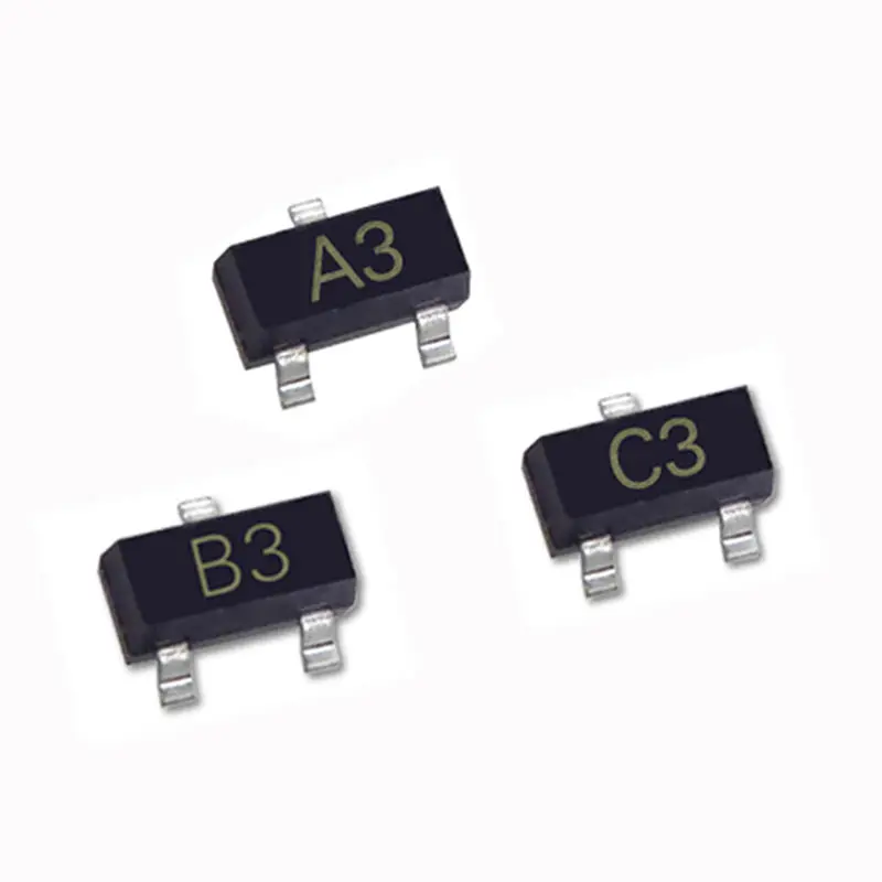 50 шт. SMD коммутационный Триод Транзистор 1SS181 A3 1SS184 B3 1SS226 C3 85 в 300 мА SOT 23 электронные