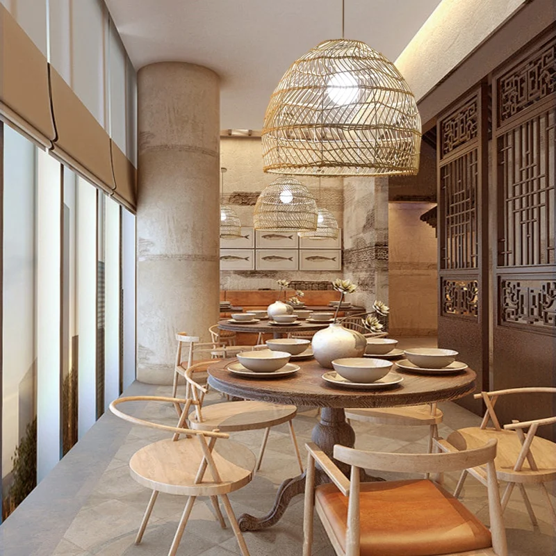 Абажур для крышки настольная лампа из ротанга подвесной светильник винтажный er