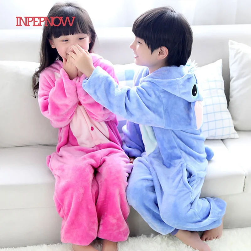 Детские пижамы с вышивкой пижамные комплекты единорогом цельная Пижама теплая