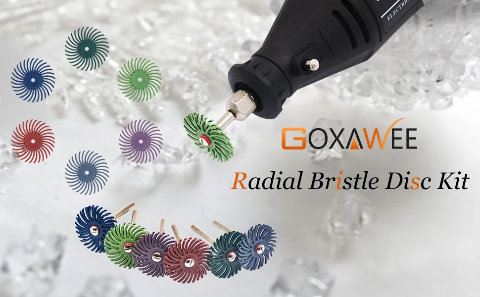 

1 Inch Jewelry Accessories Rotary Tool Radrotary tool ial Bristle Disk Grinding Brush Metal Polishing Rotary Tool