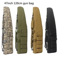 military 47inch 120cm rifle gun bag case backpack airsoft shoulder bag soft padded protection sniper rifle scope heavy duty pack